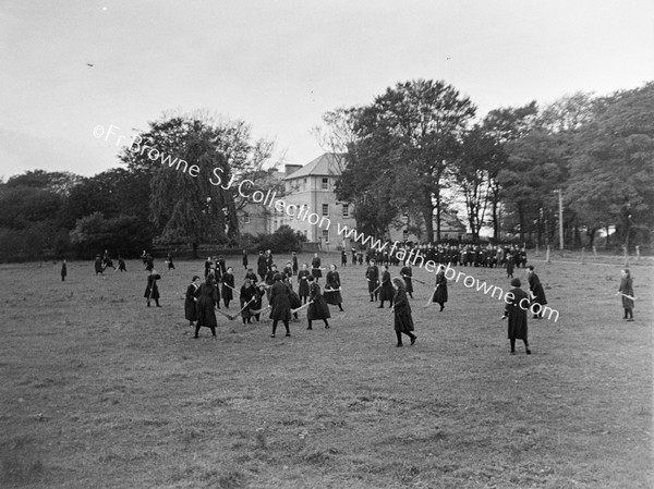 GORTNOR ABBEY (CONVENTS) GIRLS PLAYING HOCKEY